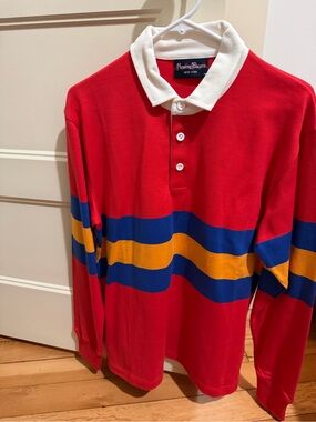 Rowing Blazers Red Polo with White Collar